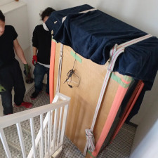 大型ガラス棚配送